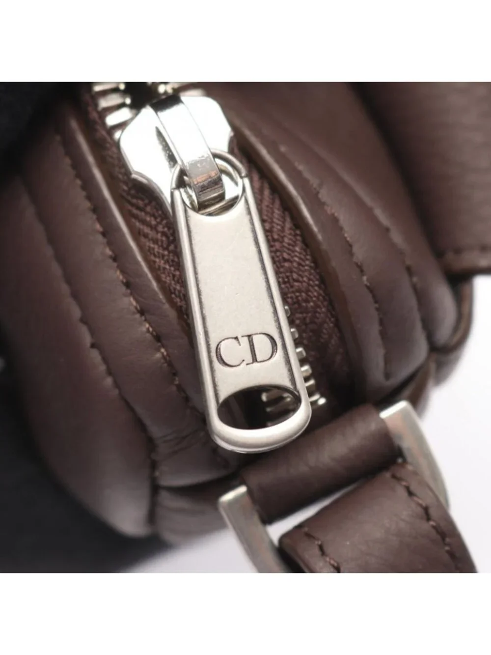 Dior Shoulder Bag Saddle Cross Body Brown Leather - Picture 7 of 7